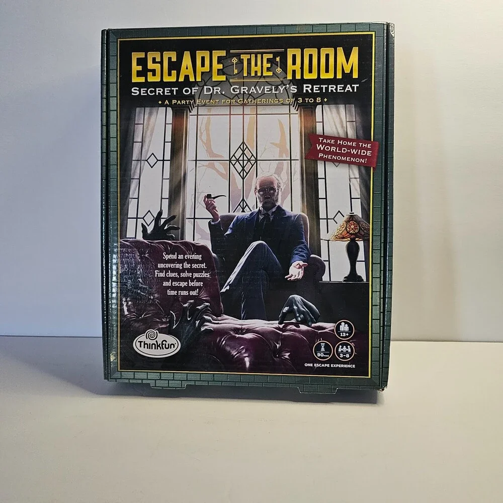Escape the Room Secret of Dr. Gravely's Retreat Escape Room in a Box Complete